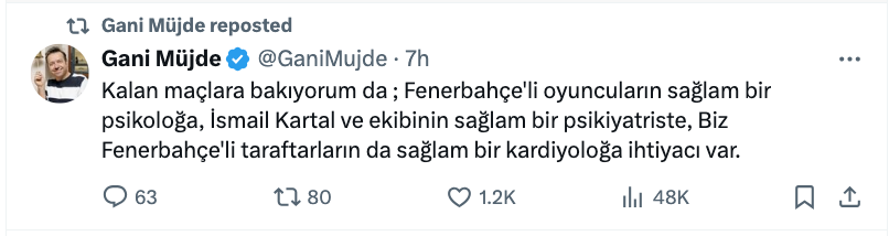 gani mujde nin fenerbahce degerlendirmesi gundem oldu